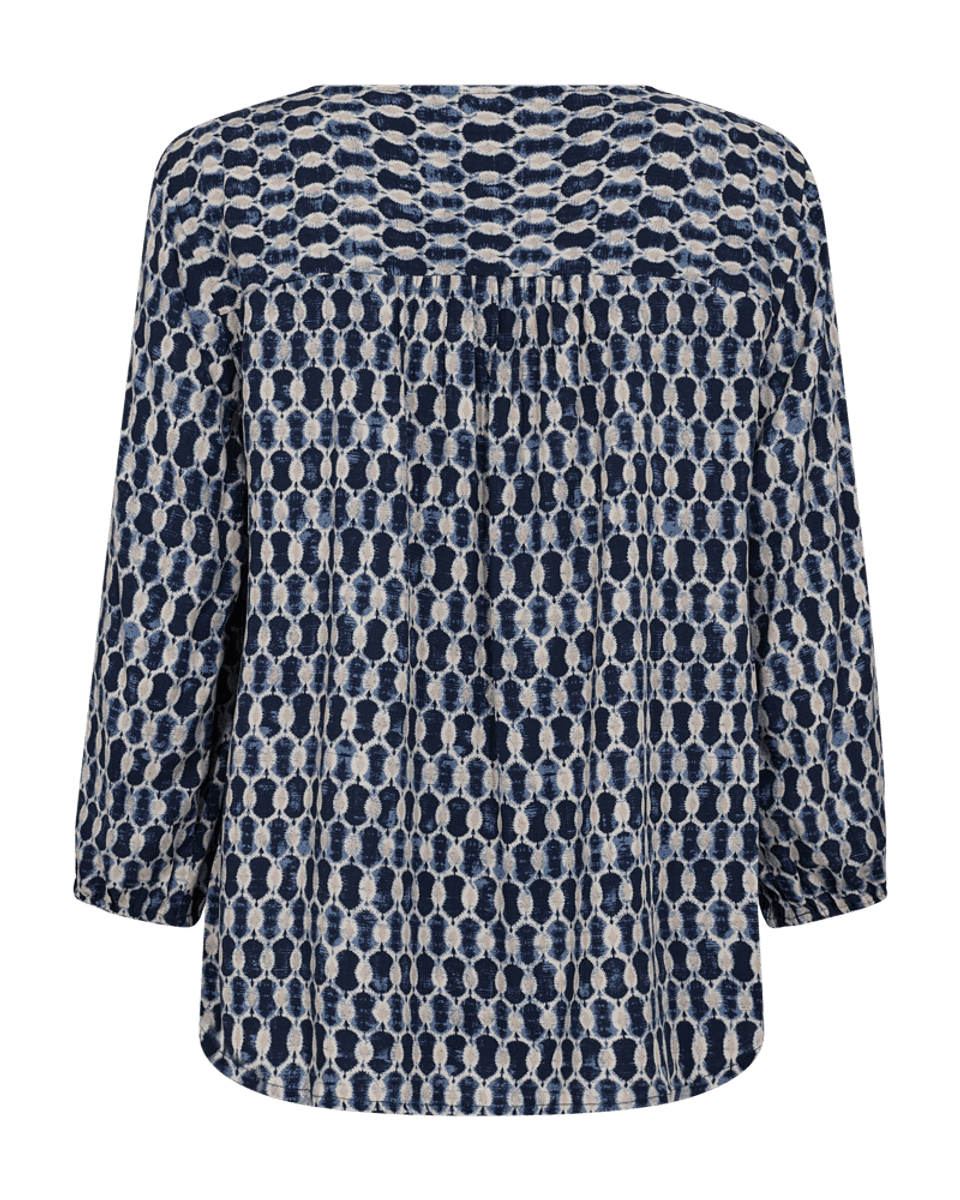 ADNEY BLUSE - NAVY / MOONBEAM