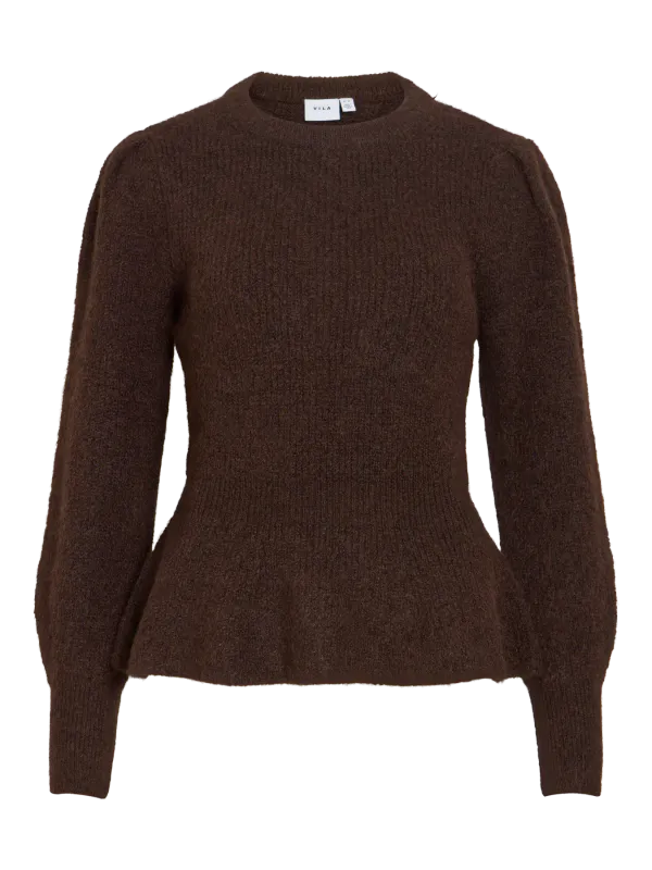 GRACIE PEPLUM GENSER - BRUN