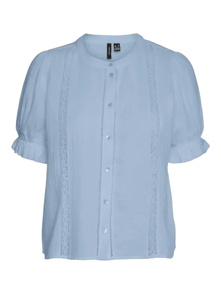 Hovedbilde NATALI LACE BLUSE - LYSBLÅ