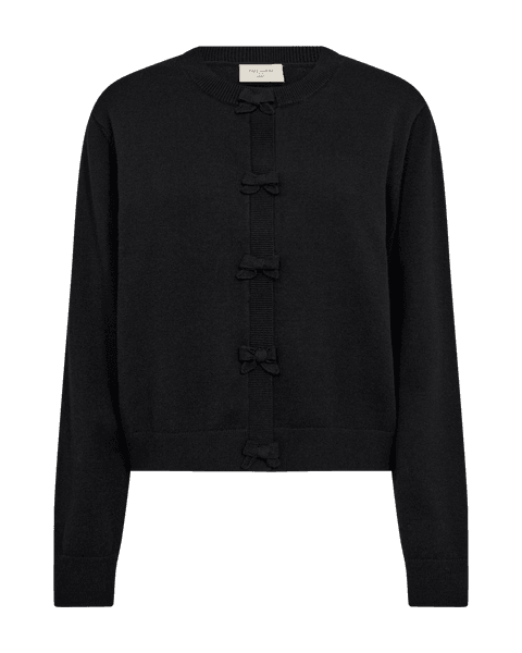 Hovedbilde TESSA CARDIGAN M/BOW - SORT