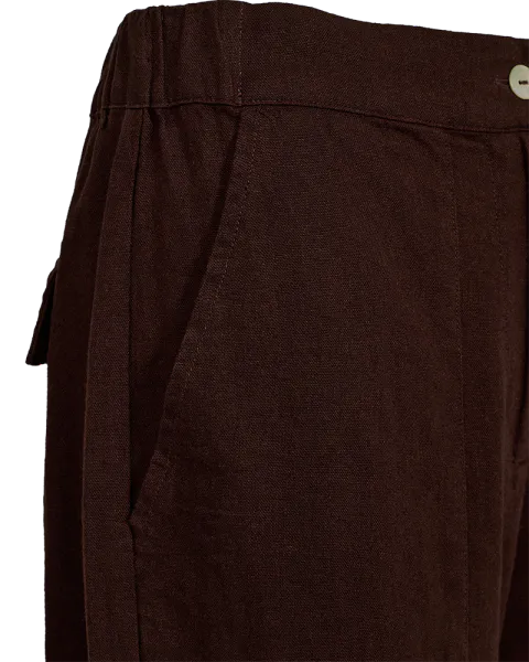 Hovedbilde LAVA LIN/VISCOSE BUKSE BALLON - BRUN