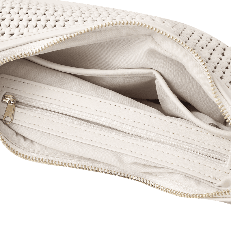 VESKE BUET M/STRUKTUR - CREAM