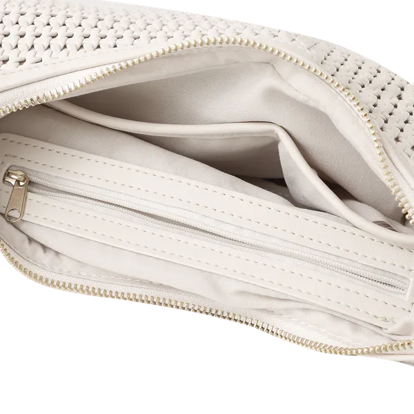 Hovedbilde VESKE BUET M/STRUKTUR - CREAM