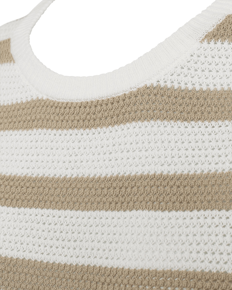 DODO GENSER STRIPET - SAND/OFFWHITE