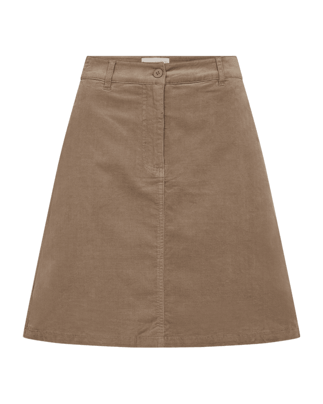 OLANA BABYCORD SKJØRT - TAUPE