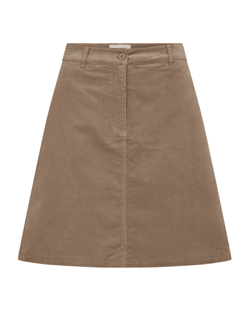 OLANA BABYCORD SKJØRT - TAUPE