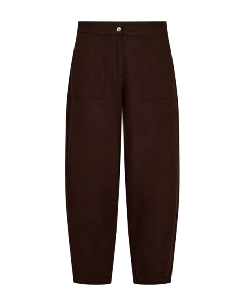 Hovedbilde LAVA LIN/VISCOSE BUKSE BALLON - BRUN