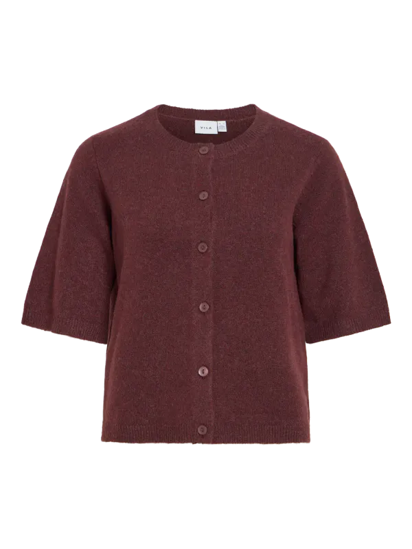 LIGA CARDIGAN 2/4 ERM - PLOMME