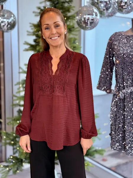 Hovedbilde SHU BLUSE EMBRO - PLOMME