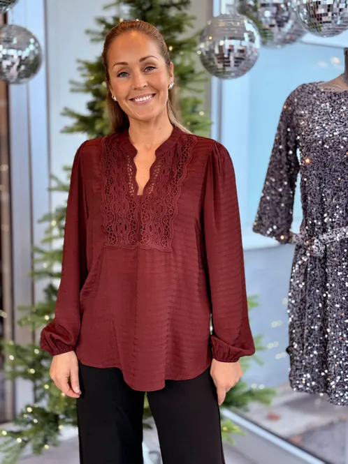 Hovedbilde SHU BLUSE EMBRO - PLOMME
