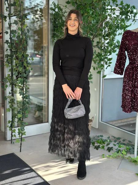 Hovedbilde CARALIA TYLLSKJØRT - SORT