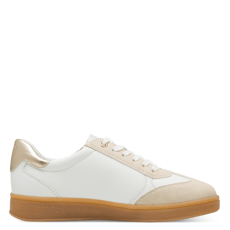SNEAKERS - HVIT / SAND