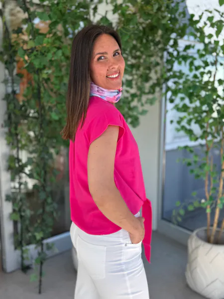 Hovedbilde LAVISCO TOPP M/KNYTING - CERISE