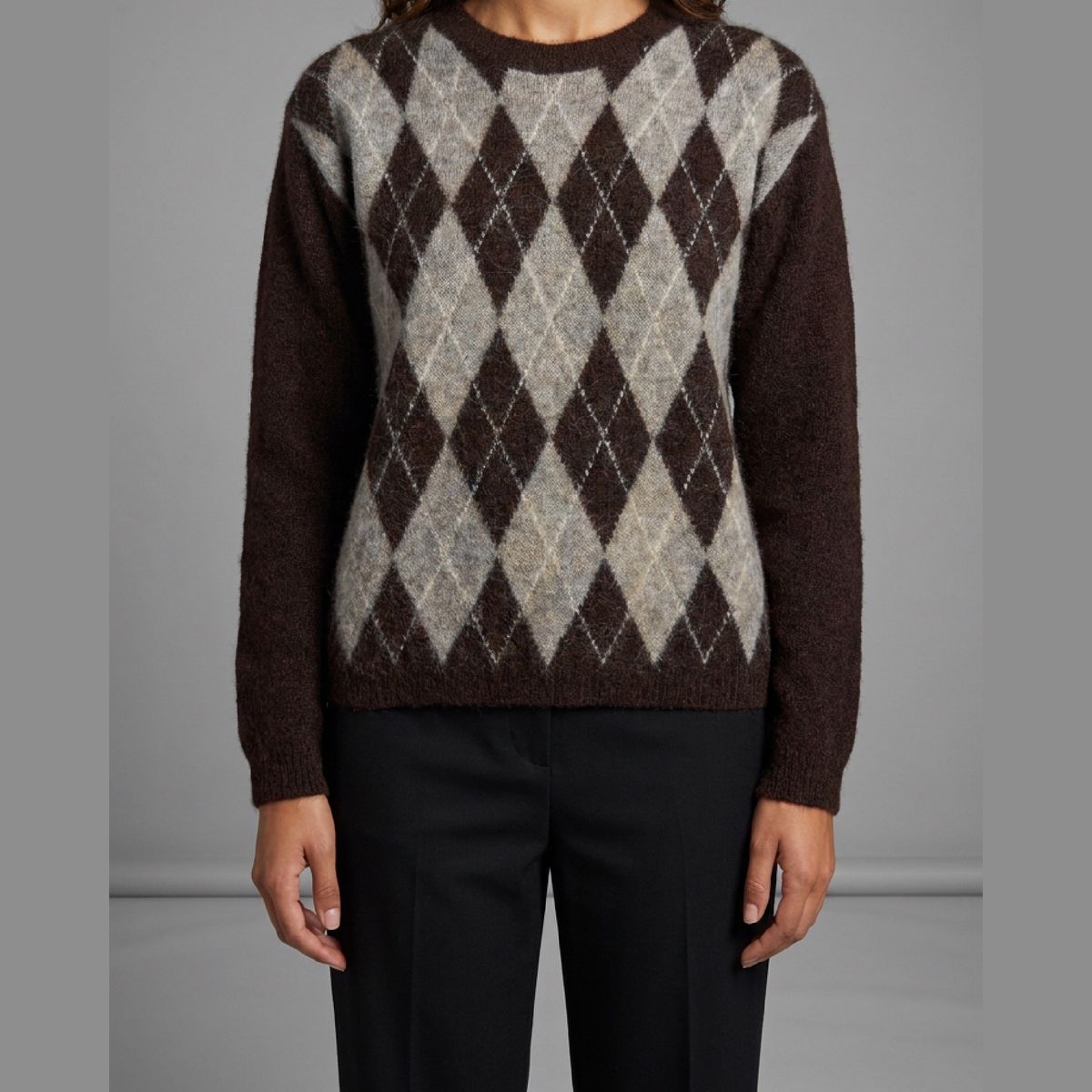 HARLEKIN GENSER M/ LANG ERM - BRUN/SAND