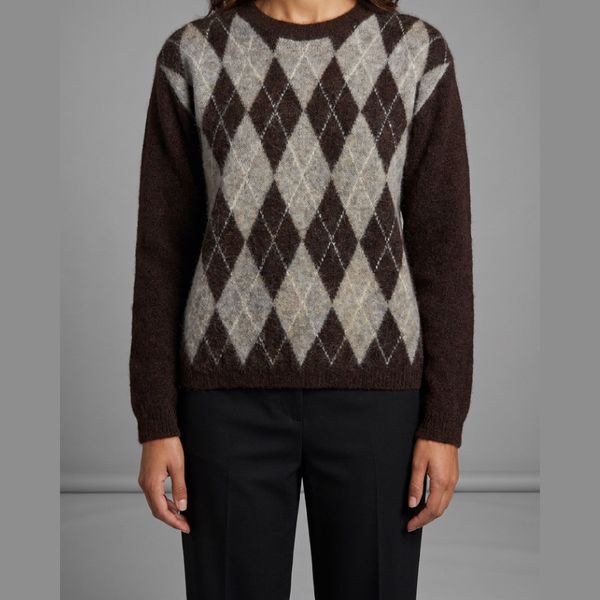 Hovedbilde HARLEKIN GENSER M/ LANG ERM - BRUN/SAND