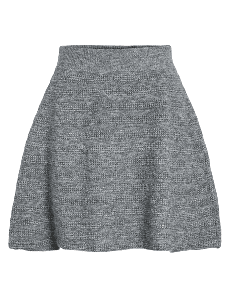 Hovedbilde JAYLA STRIKKET SKJØRT - GRÅ MELERT