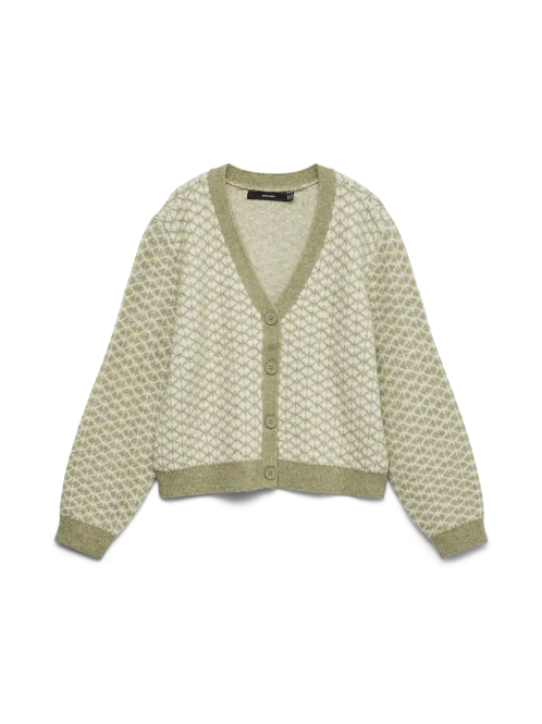 Hovedbilde LOVE CARDIGAN M/VHALS - OLIVEN