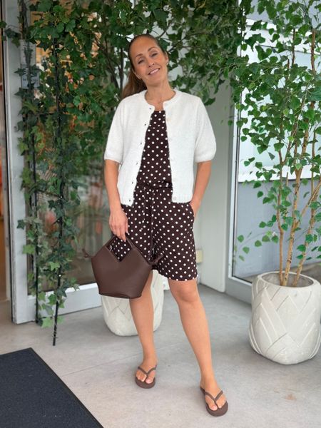 Hovedbilde LAVISCO TOPP M/DOTS - BRUN/HVIT