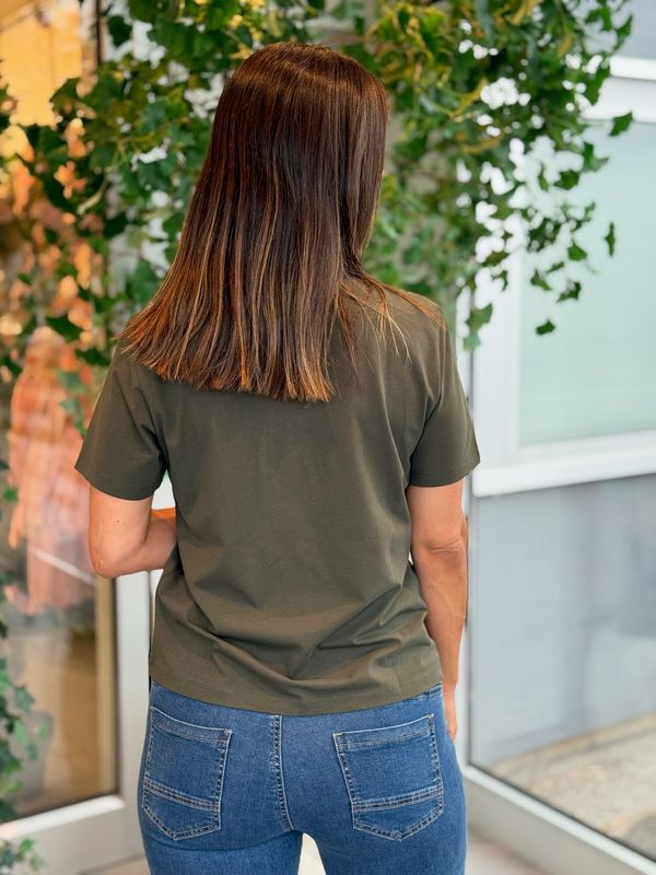 NORA T-SHIRT - OLIVEN