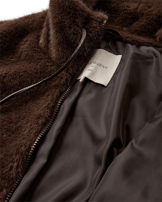 Hovedbilde MINKY JAKKE FAKE FUR - BRUN