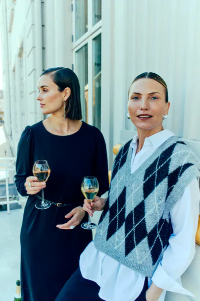 Hovedbilde ELVA KJOLE M/KNAPPER - SORT