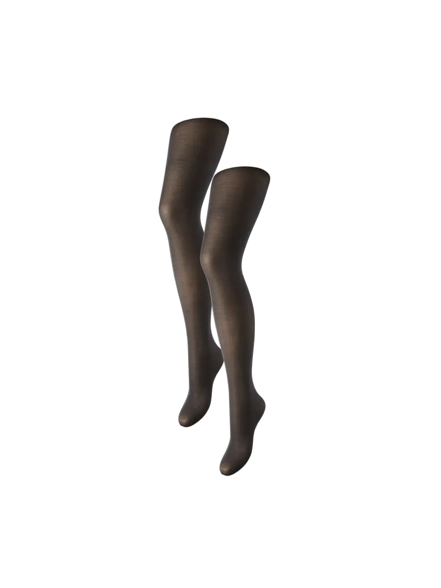 NIKOLINE STRØMPEBUKSE 20 DEN 2-PACK - SORT