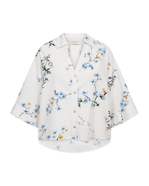 Hovedbilde LAVISCO SKJORTE - BLÅ BLOMSTER