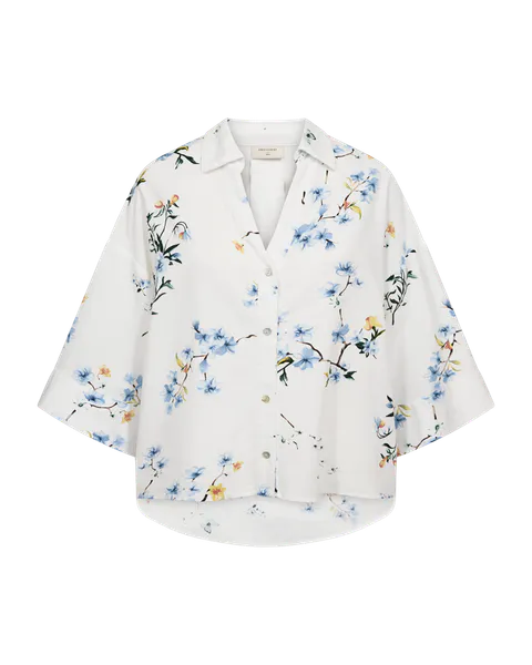 Hovedbilde LAVISCO SKJORTE - BLÅ BLOMSTER