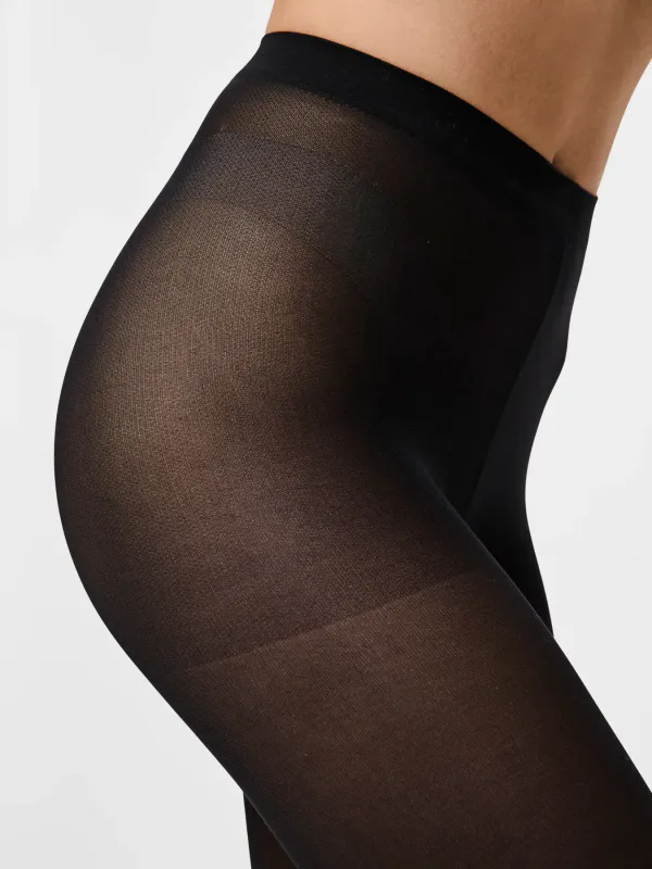 NIKOLINE STRØMPEBUKSE 40 DEN 2-PACK - SORT