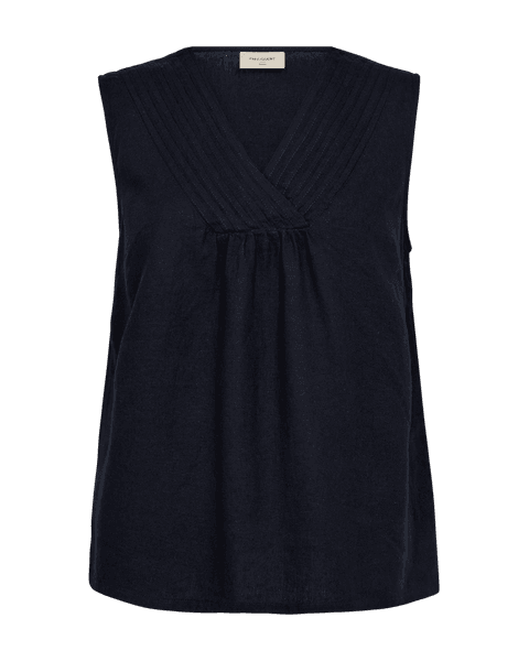 Hovedbilde LAVA LIN/VISCOSE TOPP V-HALS - NAVY