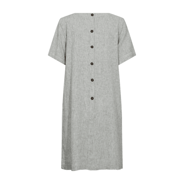 Hovedbilde LAVA LIN/VISCOSE KJOLE STRIPET - GRØNN/OFFWHITE