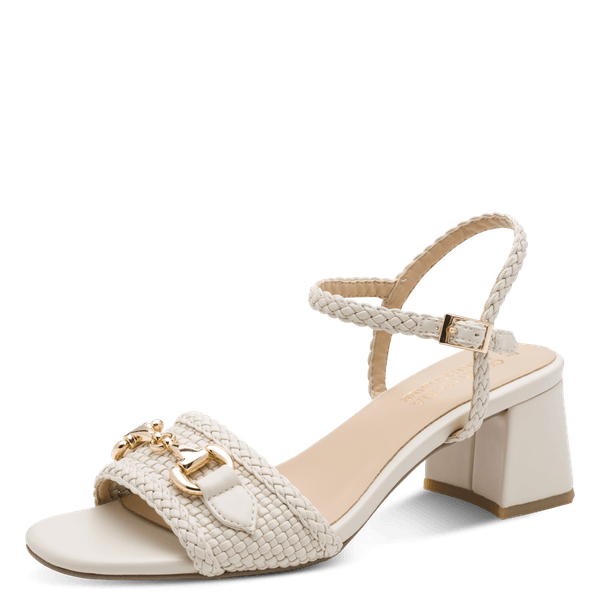 Hovedbilde SANDALETT FLETTET M/ HÆL - CREAM