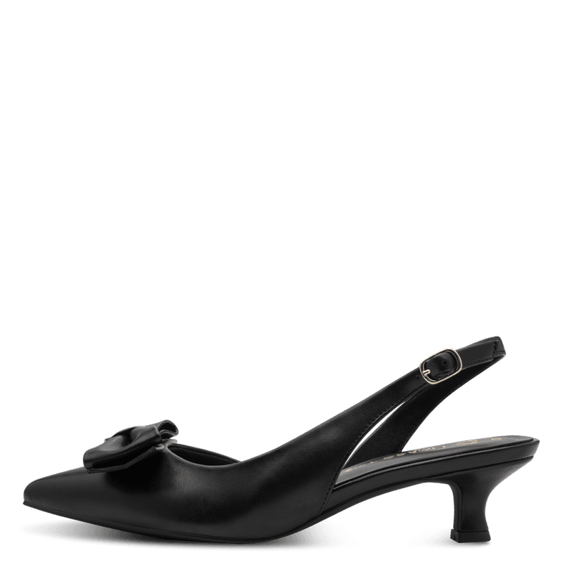 PUMPS M/SLINGBACK & BOW - SORT