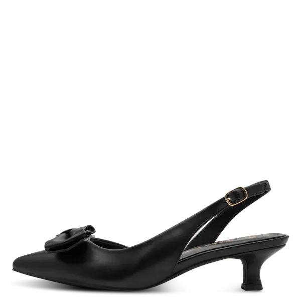 Hovedbilde PUMPS M/SLINGBACK & BOW - SORT