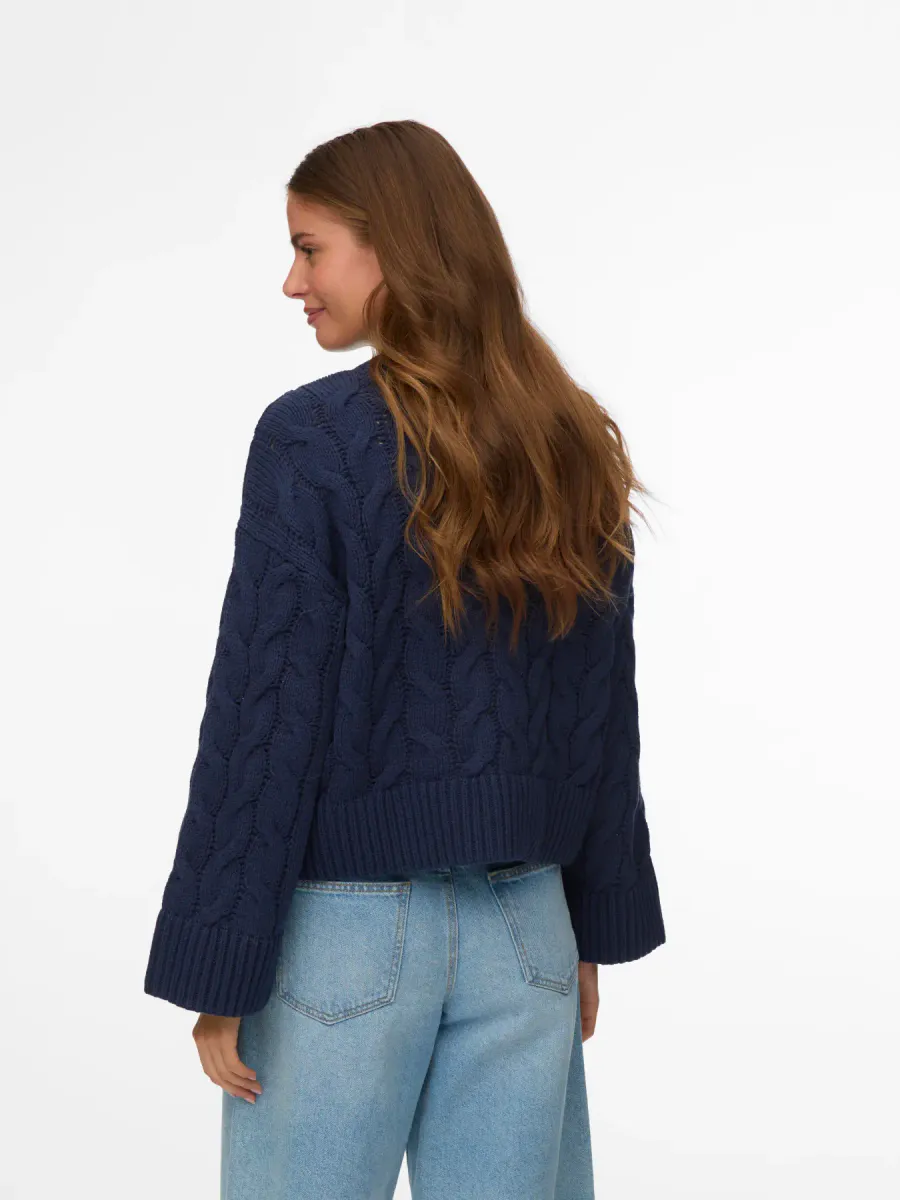 SVEA THEA CABEL CARDIGAN - NAVY