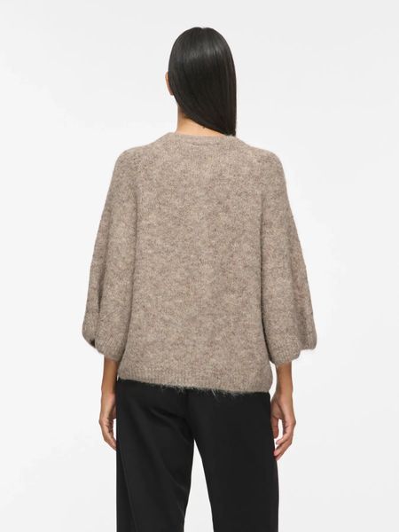 Hovedbilde BOWS 3/4 KNIT CARDIGAN M/METALL KNAPPER - CAMEL ...