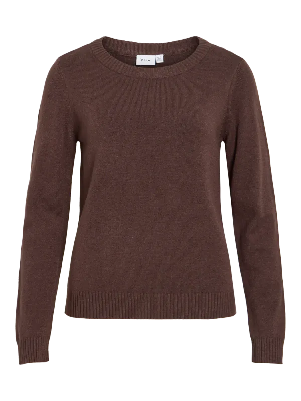 VIRIL GENSER O-NECK - BRUN