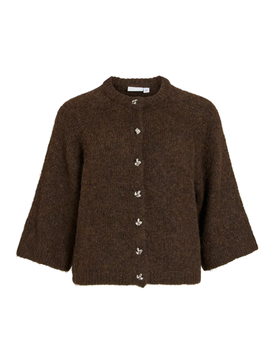 MARLEY 3/4 CARDIGAN - BRUN