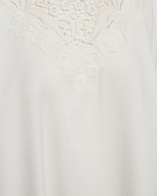Hovedbilde SAZY BLUSE M/EMBRO - OFFWHITE
