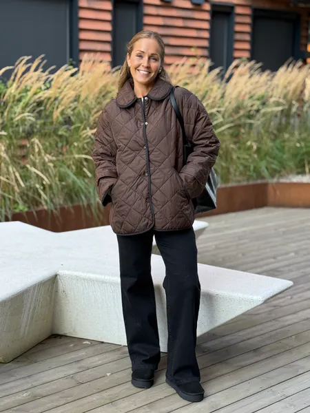 Hovedbilde EMILY QUILTET JAKKE - BRUN