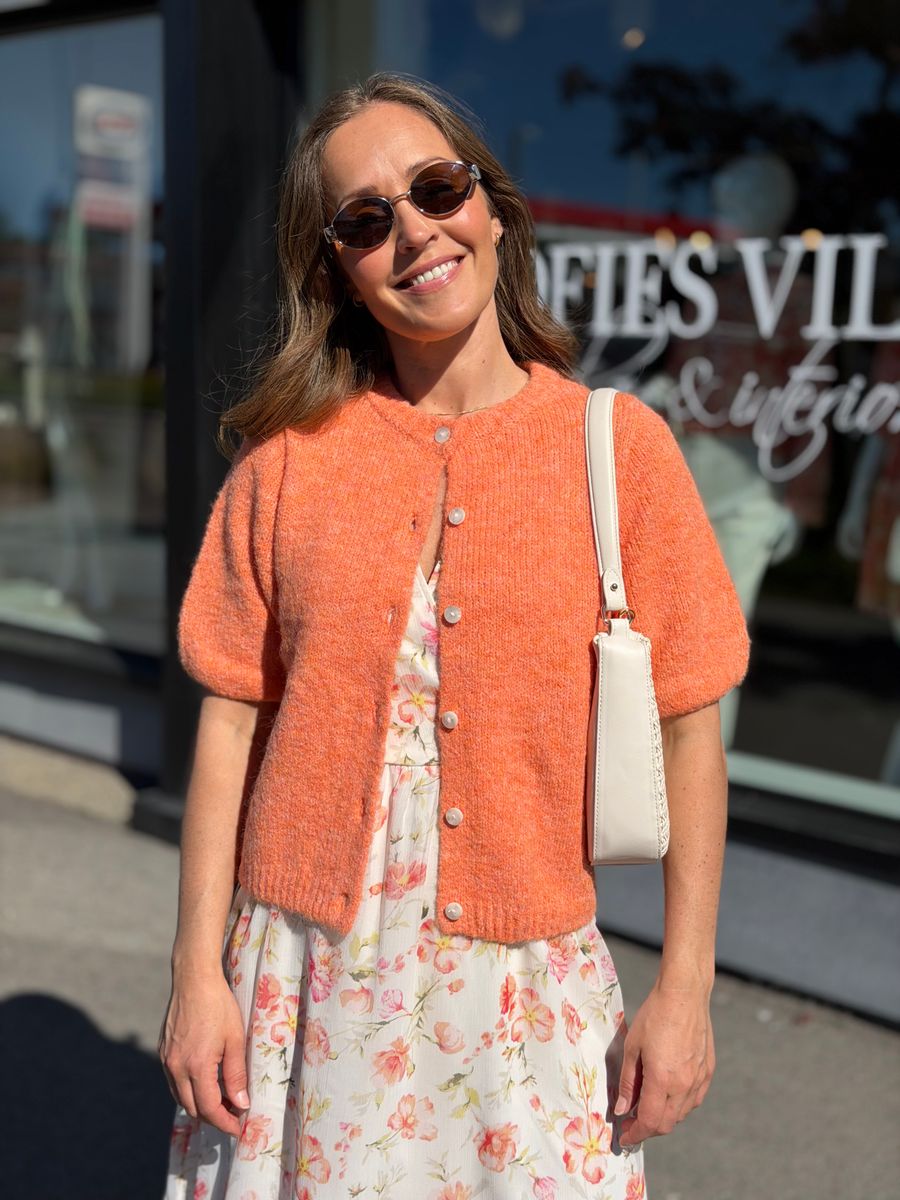 KARA CARDIGAN 2/4 ERM - ORANGE MELERT