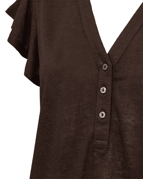 Hovedbilde LAVINA TOPP M/KNAPPER - BRUN