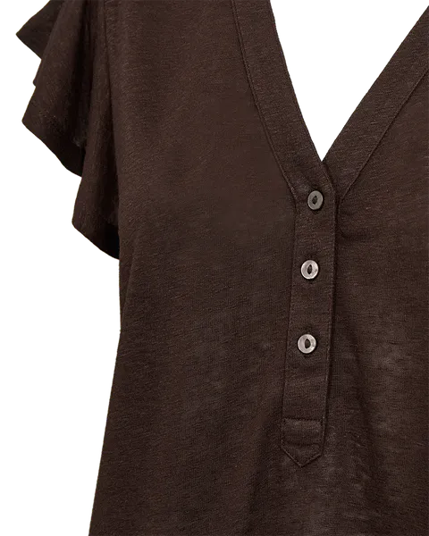 Hovedbilde LAVINA TOPP M/KNAPPER - BRUN